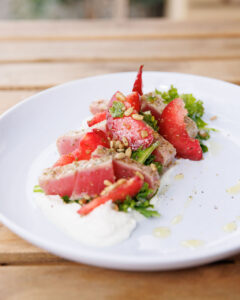 Pie95 Pizza's Tuna Plum Kale Salad
